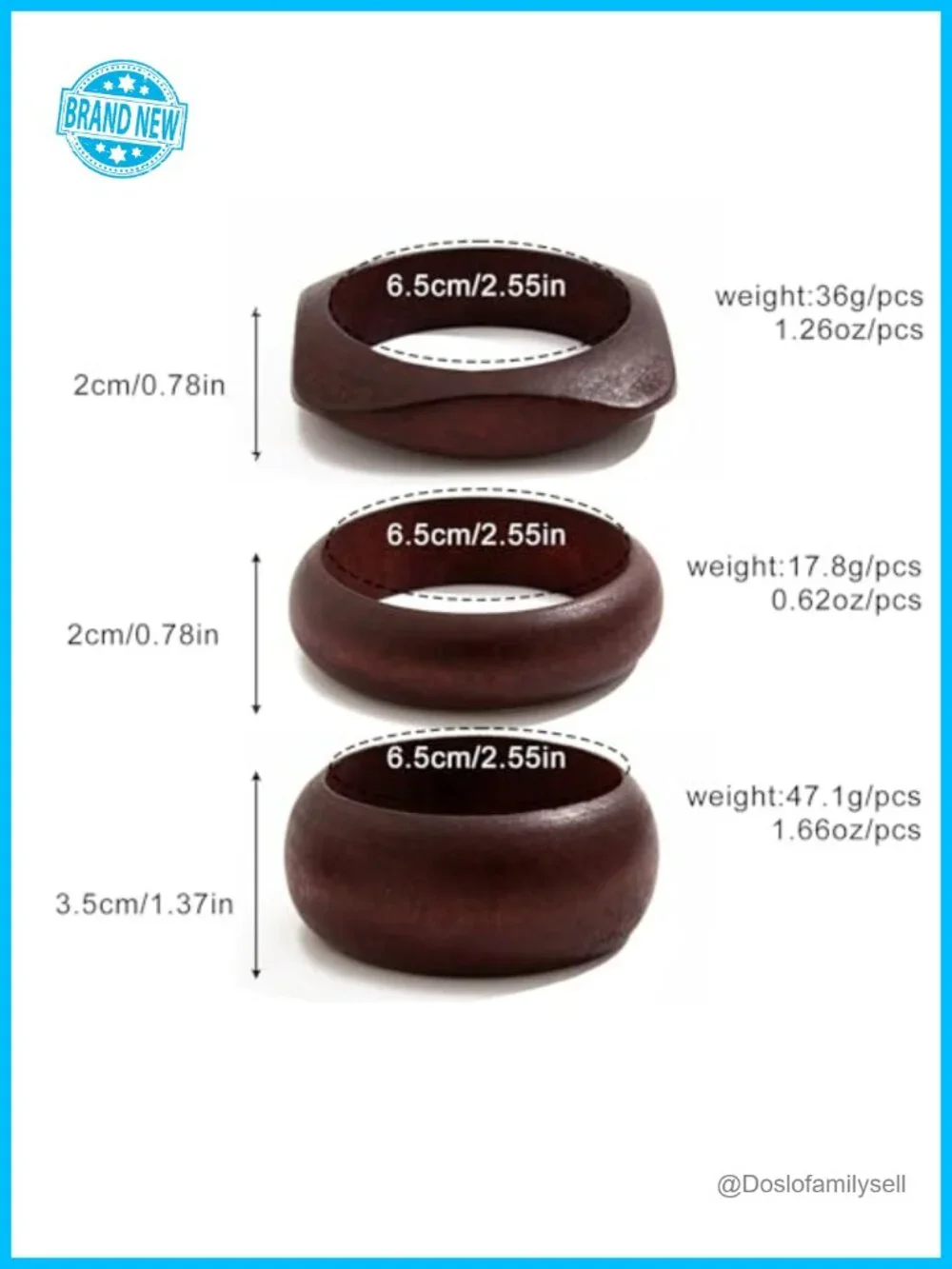 3 PCS Acrylic Resin Bangle Bracelet Set Chunky Geometric Cuff Wide Wristband
